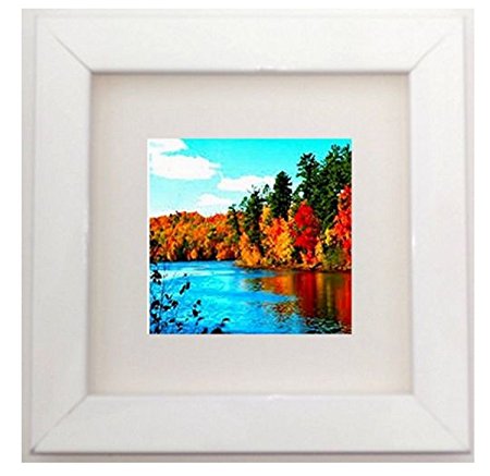 The Frame Centre Picture Photo Frame REMOVABLE Mount. Picture Size: 5 PACK of 10x10" Colour: White
