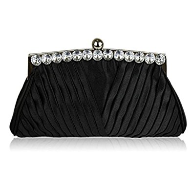 Womens Clutch Bags Ladies Crystal Evening Prom Party Wedding Bags