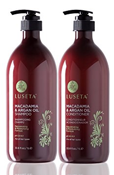 Luseta Macadamia & Argan Oil Shampoo & Conditioner Set 2x33oz