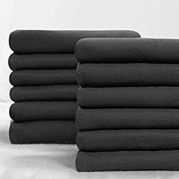 Premium Pillowcase 6 Pack - King Dark Grey - 1800 Thread Count - Soft Brushed Microfiber Allergies Free - Wrinkle Resistant - Tailoring Iron - Bulk Pillowcases Set