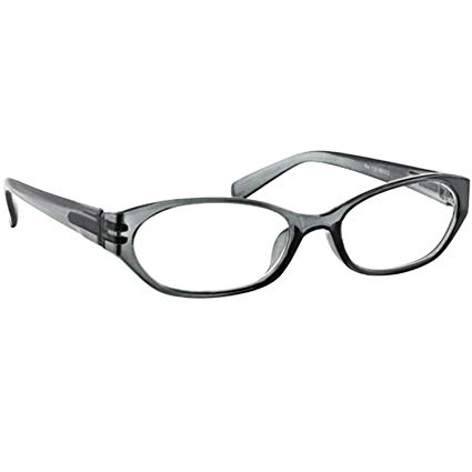Reading Glasses Gray _ Always have a Stylish Look & Crystal Clear Vision When You Need It! _ Comfort Spring Arms & Dura-Tight Screws _ 100% Guarantee +3.75