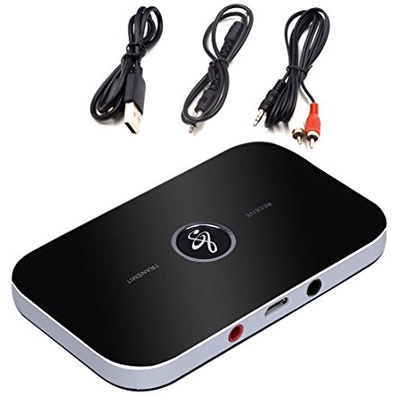 Bluetooth Transmitter and Receiver Compatible with Android, IOS phone system and PAD, and all Bluetooth audio devices