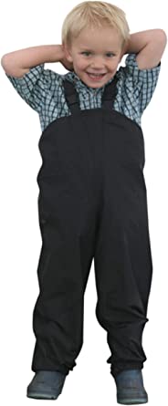 Suse's Kinder Tough Nylon Rain Overall Pants for Children. Sizes for Ages 1 Through 8