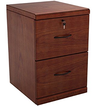 Z-Line Designs 2-Drawer Vertical File Cherry Cabinet with Black Accents
