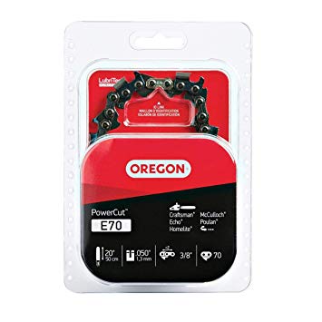 Oregon E70 PowerCut 20-Inch Chainsaw Chain, Fits Craftsman, Echo, Homelite, McCulloch, Poulan