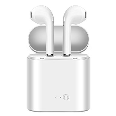 Bluetooth Headphones, Bluetooth Earbuds, Boxbeen Wireless Headphones Stereo In-Ear Earpieces Earphones (White)