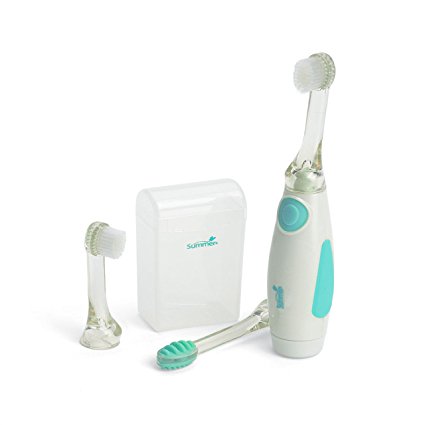 Summer Infant Gentle Vibrations Toothbrush, Teal/White