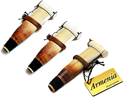 SET of 3 Semi-Professional ARMENIAN DUDUK REEDS key A - handmade Ramish Oboe Balaban Woodwind Instrument - Mey Ney