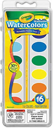 Crayola Washable Watercolors16 Colors