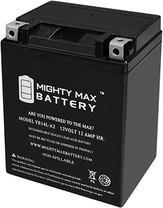 YB14L-A2 12V 12Ah Replacement Battery for AGM Exide 14L-A2