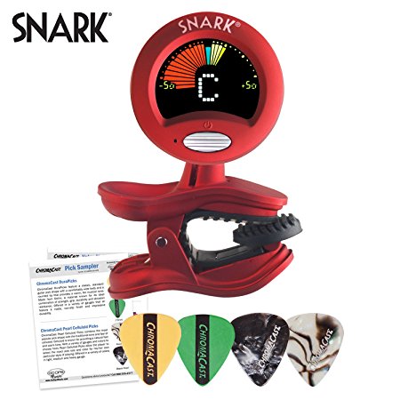 Snark SN-2 All Instrument Tuner with Tap Tempo Metronome - Includes ChromaCast Pick Sampler