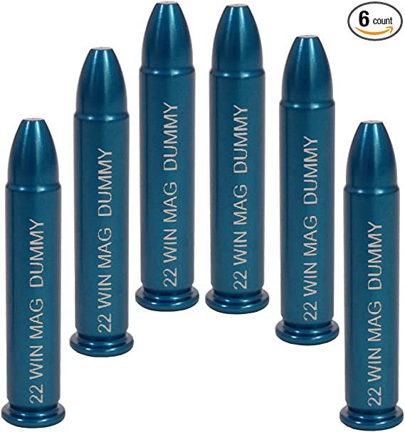 A-ZOOM 22 Win Mag 6 Pack Dummy Rounds 12204