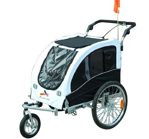 Aosom Elite II Pet Dog Bike Bicycle Trailer Stroller Jogger w/ Suspension