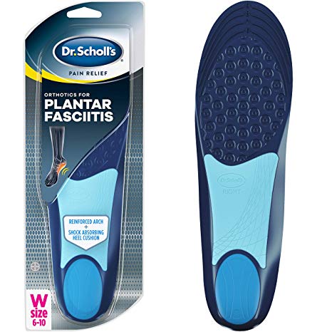 Dr. Scholl's Pain Relief Orthotics for Plantar Fasciitis for Women, 1 Pair, Size 6-10