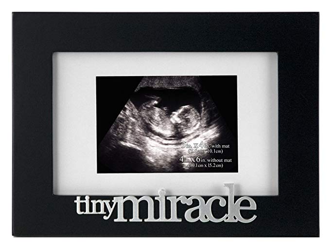 Malden International Designs Expressions Tiny Miracles Matted Picture Frame, 3x4/4x6, Black