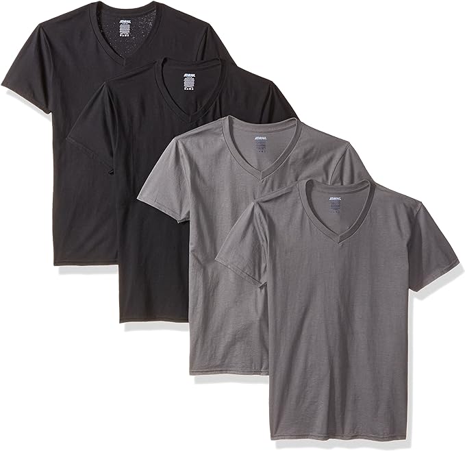 Gildan Platinum Men's 5-Pack V-Neck T-Shirt 2XL