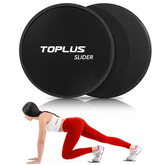 TOPLUS Exercise Slider, Dual Sides Strength Slider for Core Exercise and Full Body Workout