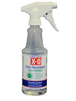 X-O Odor Neutralizer Ready-To-Use Spray, 16-Ounce, Clear