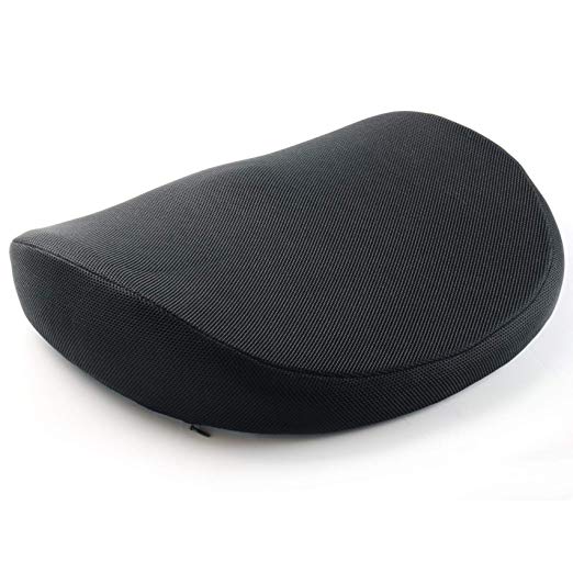 Aoci Seat Cushion – Advanced Comfort Memory Foam, Washable, Non Slip Cushion Orthopedic Design to Relieve Back Sciatica Coccyx, and Tailbone Pain (Black)