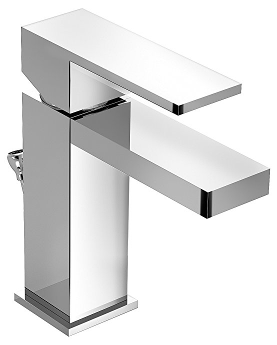 Symmons Duro One-Handle Single Hole Bathroom Faucet with Pop-Up Drain & Lift Rod, Chrome (SLS-3612)