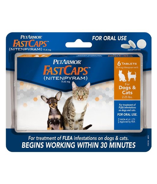 PetArmor 6 Count FastCaps for Cats, 2-25 lb