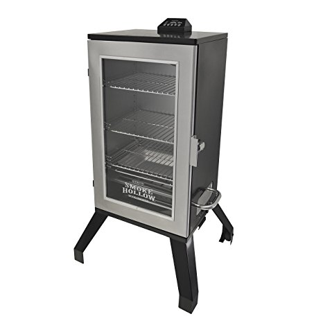 Smoke Hollow 3016DEWS 30-Inch  Digital Electric Smoker with Window, Stainless Steel