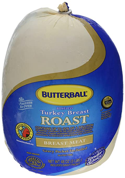 Butterball, Frozen All Natural Premium Turkey Breast, Gluten-free, 3 lb