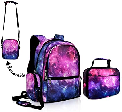Cute Backpack for Girls Bookbag School Backpack with Lunch Bag