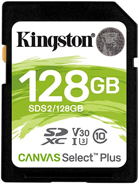 Kingston SDS2/128GB Canvas Select Plus SD Card  Class 10 UHS-I