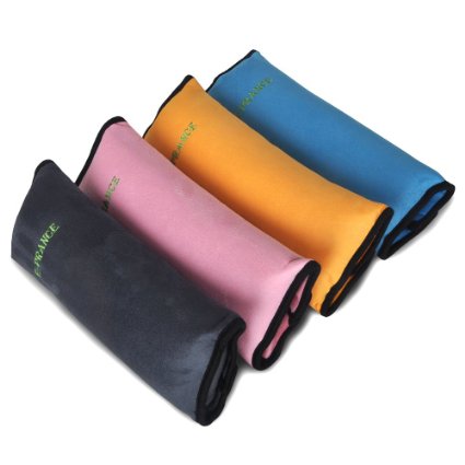 E-PRANCE® Cotton Velvet Car Safety Seat Belt Shoulder Pad Pillow for Children,Pink
