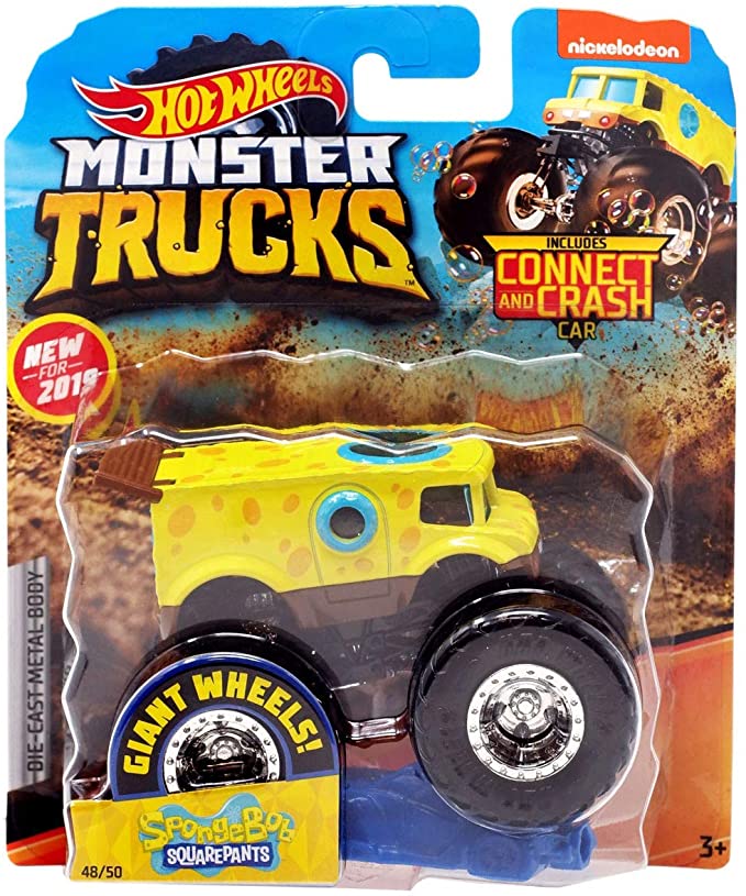 Hot Wheels 2019 Monster Trucks Spongebob Squarepants 1:64 Scale