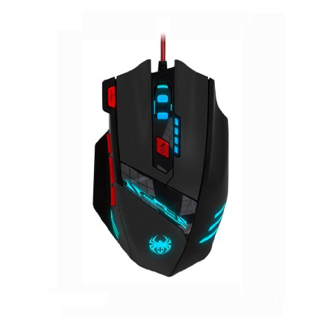 2015 New Version USB Gaming Mouse - eTopxizu 8 Buttons 9200 DPI 6 Colors High Precision LED Gaming Mouse Game Mice for PC Computer Mouse with Weight Tuning Set