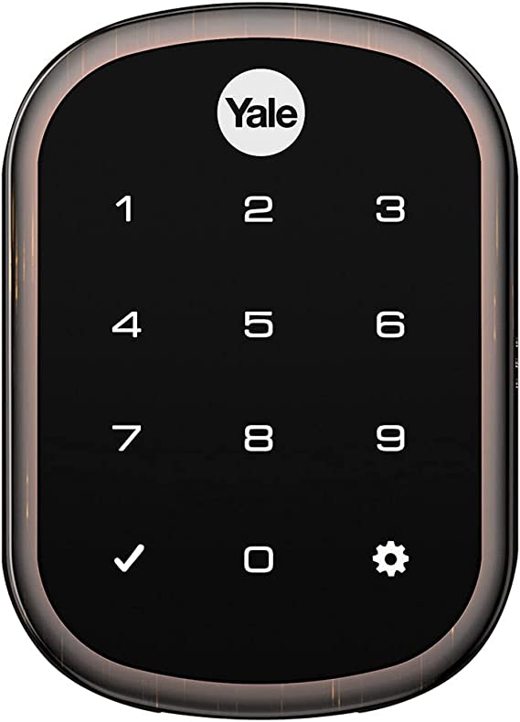 Yale | LiftMaster Smart Lock with Touchscreen Deadbolt - Works with myQ App & Key by Amazon in-Garage Delivery when paired with Smart Garage Hub (sold separately), Oil Rubbed Bronze