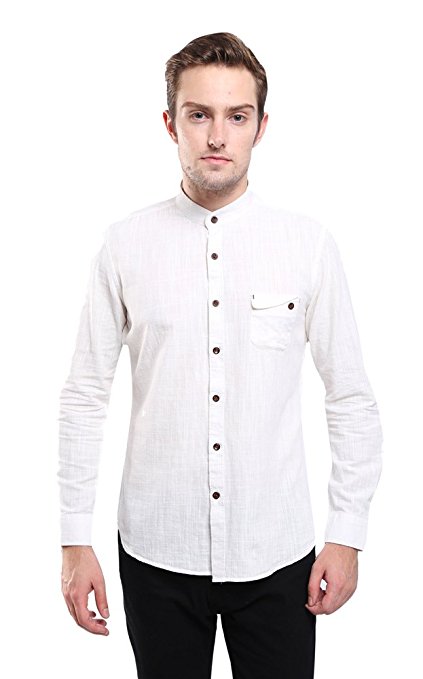 Mens Casual Slim Fit Check Shirts, Roll Up Long Sleeve,Office Shirts for Men
