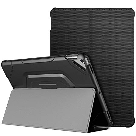 JETech Case for iPad Air 10.5 (3rd Generation 2019 Model) and iPad Pro 10.5 2017, Double-fold Stand with Shockproof TPU Back Cover, Auto Wake/Sleep, Black