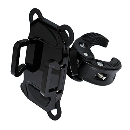 Anpow Bike & Motorcycle Cell Phone Mount - For iPhone 6 (5, 6s Plus), Samsung Galaxy Note or any Smartphone & GPS - Universal Mountain & Road Bicycle Handlebar Cradle Holder