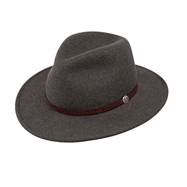 Stetson Mens Cromwell Wool Felt Crushable Water Repellent Olive Mix Crusher Collection Cowboy Hat