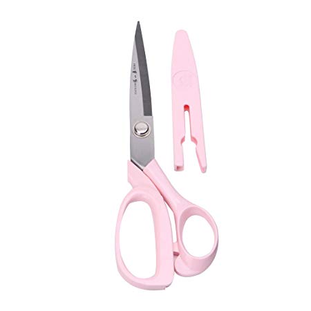 Mimgo Clothing Scissors-Stainless Steel Fabric Shears-Cutting Fabric, Clothes, Altering, Sewing & Tailoring (Pink)