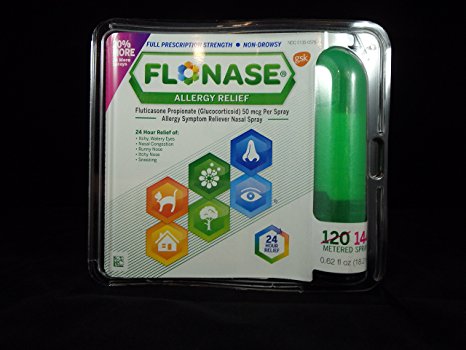 Flonase Allergy Relief Nasal Spray, 144 metered sprays 0.62 oz