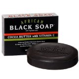 Madina African Black Soap--Cocoa Butter--6 Pack