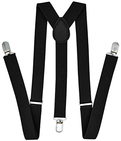 Trilece Suspenders for Men - Adjustable Elastic Y Back Style Suspender - Strong Clips