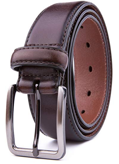 Mens Genuine Leather Belts, Handmade, 40MM & 35MM Width Strap - Design for Dress & Casual