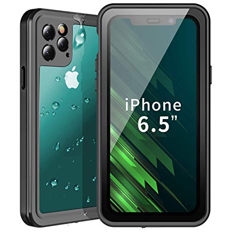 Garcoo iPhone 11 Pro Max Waterproof Case, Full Body with Built-in Screen Protector,Heavy Duty Rugged Clear Case, Shockproof Dustproof Snowproof  for iPhone 11 Pro Max 6.5 inch 2019