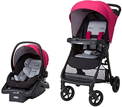 Safety 1st Smooth Ride Travel System with OnBoard 35 LT Infant Car Seat, Sangria