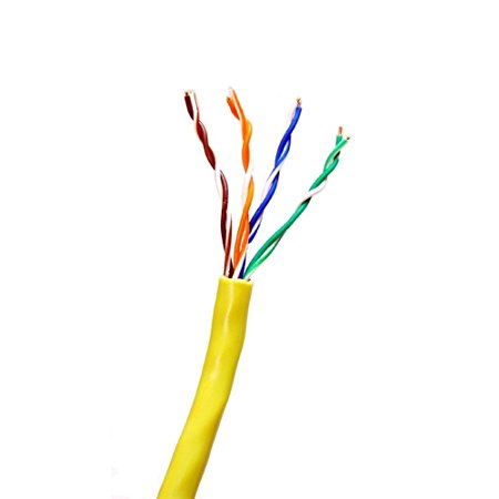 Five Star Cable 1000 ft. Cat5E UTP CCA Cable - Yellow