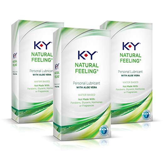 K-Y Natural Feeling with Aloe Vera Lubricant, 1.69 oz. (Pack of 3)