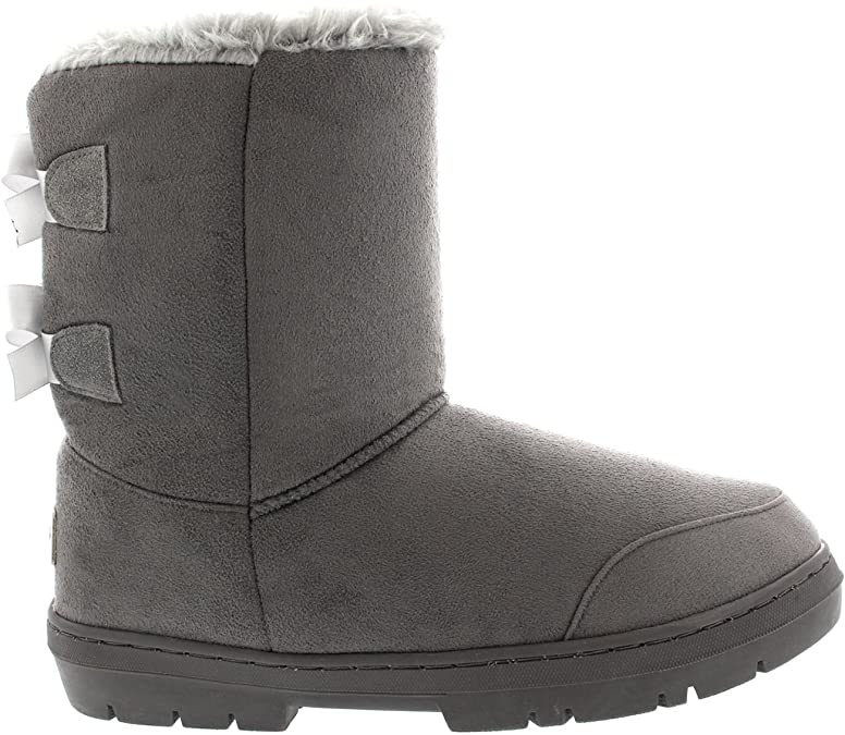 Womens Twin Bow Tall Classic Waterproof Winter Rain Snow Boots