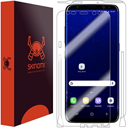 Galaxy S8 Plus Screen Protector   Full Body (S8 ), Skinomi TechSkin Full Coverage Skin   Screen Protector for Galaxy S8 Plus Front & Back Clear HD Film