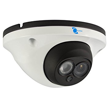 LineMak IR Dome Camera, 1/3 CMOS Sensor, 900TVL, 3.6mm lens, 1 LED Array, 49ft IR night vision, IR-CUT, for DVR or surveillance systems.