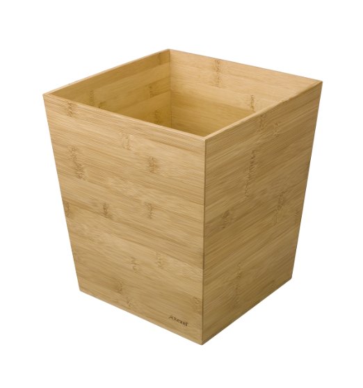 Rexel Bamboo Waste Bin 100 Recyclable Sustainable Bamboo